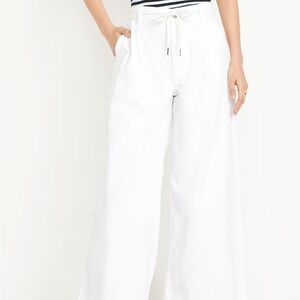 Old Navy White Wide-Leg Pants
